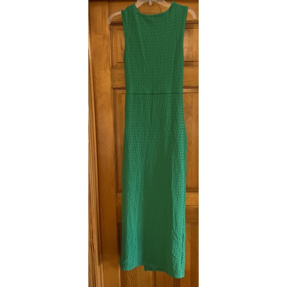 Soly Hux Women's Green Strap Scoop Neck Long Dress Medium